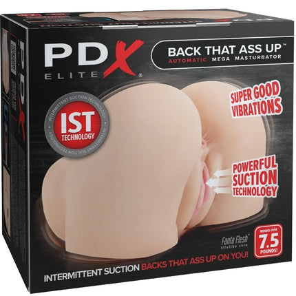 PDX ELITE - BACK THAT ASS UP REALISTISCHER VIBRIERENDER VAGINA- UND ANUS-MASTURBATOR