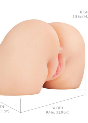 PDX ELITE - SHAKETHAT ASS REALISTISCHER VAGINA- UND ANUS-MASTURBATOR MIT VIBRATION