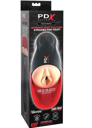 PDX ELITE - STROKER FUCK-O-MATIC VAGINA DOPPELVIBRATION PENIS & HODEN - Automatischer Masturbator