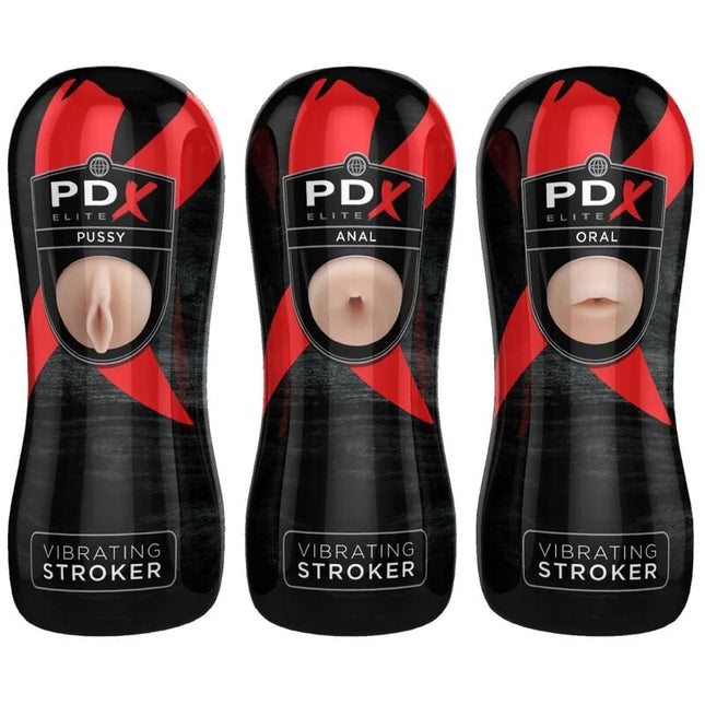 PDX ELITE - STROKER SET 12 EINHEITEN: 6X VAGINA 3X ANO 3X MUND