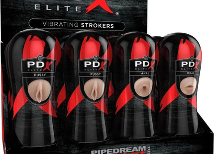 PDX ELITE - STROKER SET 12 EINHEITEN: 6X VAGINA 3X ANO 3X MUND