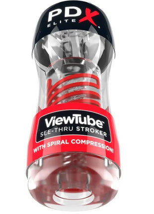 PDX ELITE - STROKER VIEWTUBE 2 SPIRALKOMPRESSION - TRANSPARENT - Masturbator