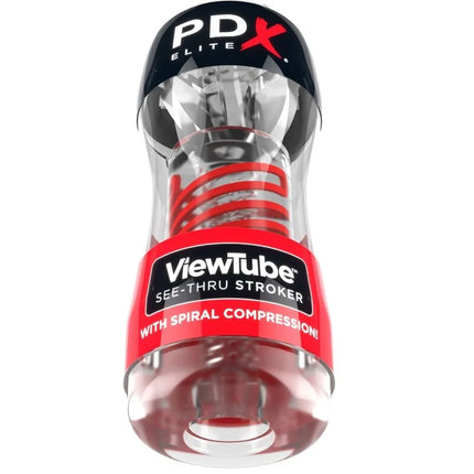 PDX ELITE - STROKER VIEWTUBE 2 SPIRALKOMPRESSION - TRANSPARENT - Masturbator