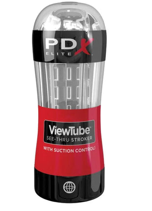 PDX ELITE - STROKER VIEWTUBE CONTROL SAUG - TRANSPARENT - Masturbator