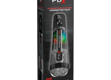 PDX ELITE - VIEWTUBE MAX VIEW AUTOMATISCHER MASTURNADOR MIT TRANSPARENTER ABSAUGUNG