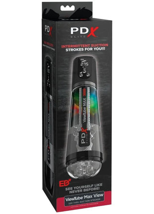 PDX ELITE - VIEWTUBE MAX VIEW AUTOMATISCHER MASTURNADOR MIT TRANSPARENTER ABSAUGUNG