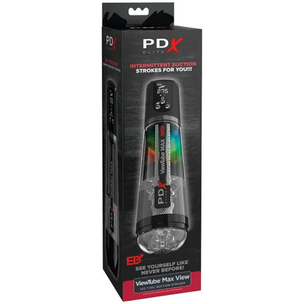 PDX ELITE - VIEWTUBE MAX VIEW AUTOMATISCHER MASTURNADOR MIT TRANSPARENTER ABSAUGUNG