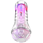 Pdx elite viewtube xxl led transparent stroker 27,3 cm aus klarem kunststoff mit pink und lila led beleuchtung