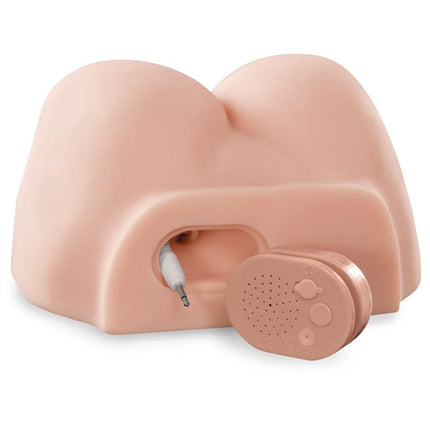 Pink silikon ohr trainiergerät mit kleinem lautsprecher und audioanschluss für pdx male interaktiver bad boy masturbator