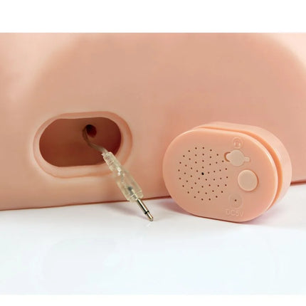 Pdx male männlicher interaktiver fick ihn alum pinker silikon hörgerät mit kleinem ovalem lautsprecher und audioanschluss