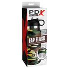 Camouflage pdx plus fap flask happy camper flask mit schwarzem deckel und griff für diskreten gebrauch