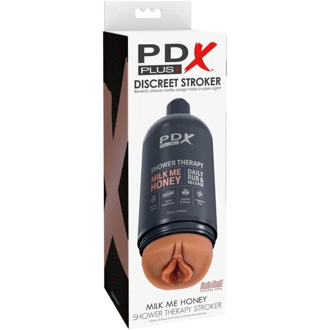 PDX PLUS - STROKER MASTURBATOR DISKRETES FLASCHENDESIGN MILK ME HONEY CANDY SHAMPOO - Tan - Vagina Masturbatoren
