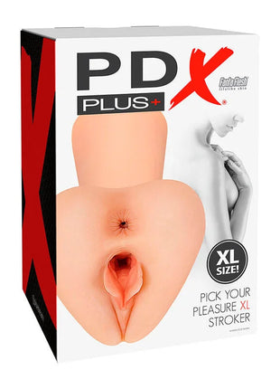 PDX Plus XL Stroker mit zwei Öffnungen Flesh - Realistische Masturbatoren