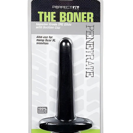 Schwarzer kunststoff der boner mit saugnapfbasis in blisterverpackung von perfect fit brand