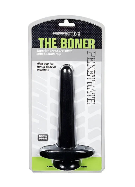 Schwarzer kunststoff der boner mit saugnapfbasis in blisterverpackung von perfect fit brand