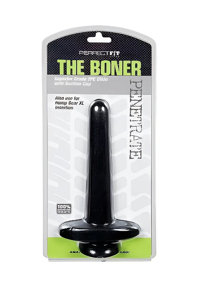 Schwarzer kunststoff der boner mit saugnapfbasis in blisterverpackung von perfect fit brand