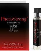 Pherostrong pheromone parfum beast für männer 1 ml mit schwarzem und rotem gradientkarton und klarem glasflakon