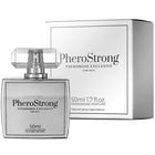 Silberne rechteckige pherostrong pheromone parfumflasche mit facettenkristallverschluss und passender box für männer