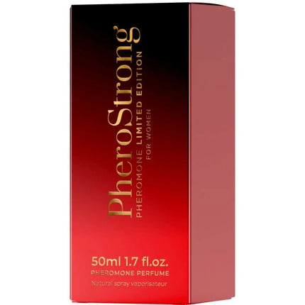 Roter verlauf box für pherostrong pheromon parfum limitierte edition für frauen 50 ml