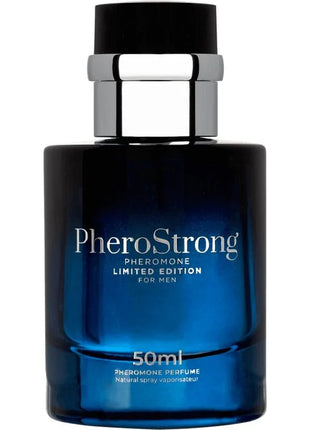 Deep blue glass bottle pherostrong pheromone parfum limitierte edition für männer 50 ml