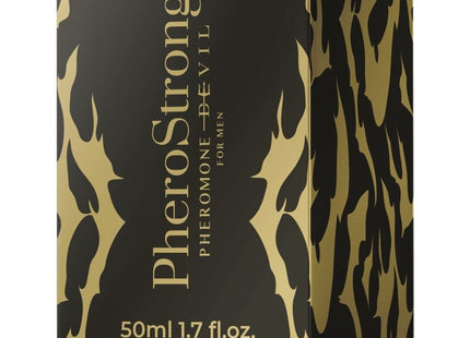 Schwarze und goldene flammenmuster box für pherostrong pheromon parfum teufel für männer 50 ml