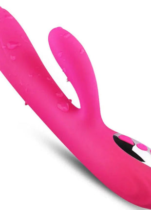 Vibrant pinker silikon rabbit-vibrator fuchsia flexi vibe mit wärme und vibration in ergonomischem design