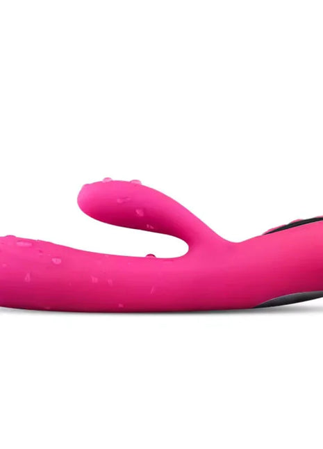 Vibrant pinker silikon rabbit vibrator fuchsia flexi vibe mit wärme und vibration in einem design und glattem finish