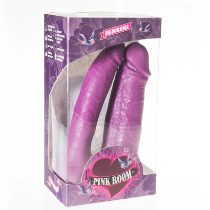 PINK ROOM - ARTHUS REALISTISCHER DILDO LILA 17CM/15,5CM - Doppeldildo