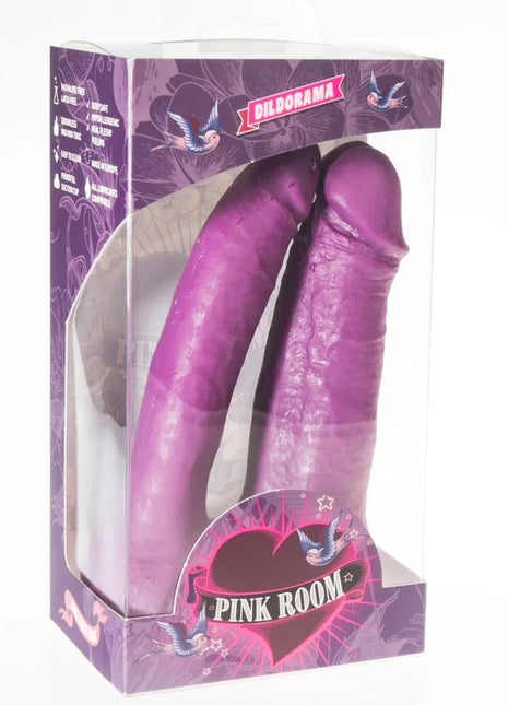 PINK ROOM - ARTHUS REALISTISCHER DILDO LILA 17CM/15,5CM - Doppeldildo