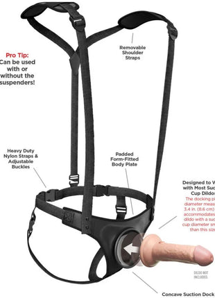 PIPEDREAMS - BODY DOCK STRAP-ON-HOSENTRÄGER - Strapon Gurte