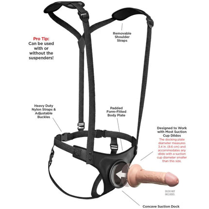 PIPEDREAMS - BODY DOCK STRAP-ON-HOSENTRÄGER - Strapon Gurte