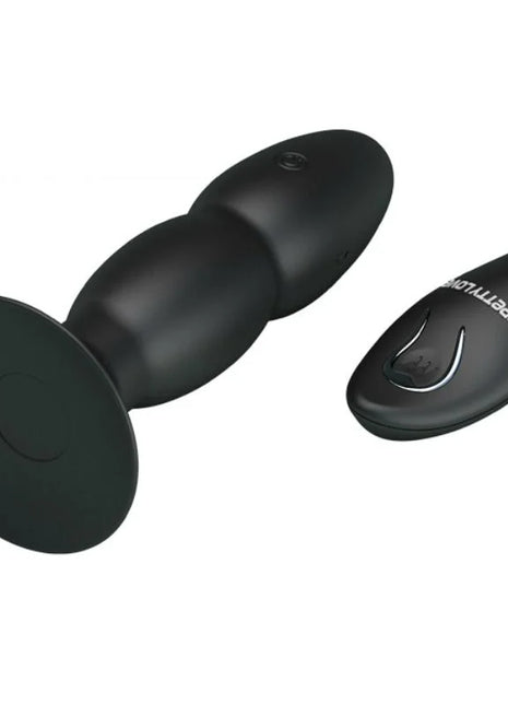PLUG VIBRATOR UND ROTATION - MIT FERNBEDIENUNG - Analplug