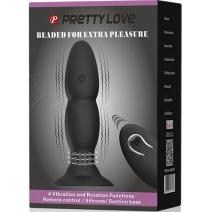 PLUG VIBRATOR UND ROTATION - MIT FERNBEDIENUNG - Analplug