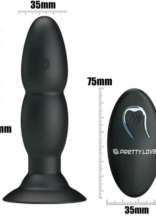 PLUG VIBRATOR UND ROTATION - MIT FERNBEDIENUNG - Analplug