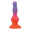 Power monsters hercules fantasy hochwertigem silikon analplug mit gradient von lila zu pink und orange 21,5 cm lang
