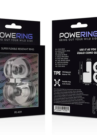 Klarer transparenter tpe doppelpennsring powering mit flexiblem design und zwei ineinandergreifenden segmenten