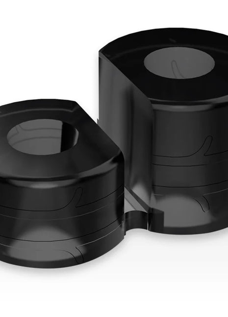 Schwarzer glänzender zylinderförmiger herbal grinder mit geprägten blattmustern powering super flexibler penisring pr09
