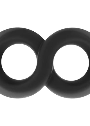 Schwarze silikon analringe powering super flexibler und widerstandsfähiger penis- und hodenring pr12