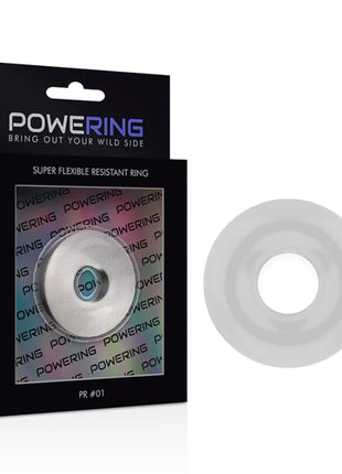 POWERING - SUPER FLEXIBLER UND WIDERSTANDSFÄHIGER PENISRING 3,5 CM KLAR - Penisring ohne Vibration