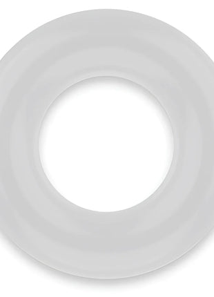 Weißer transparenter silikonring powering super flexibler widerstandsfähiger penisring 3,8 cm klar