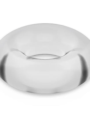 Klarer durchsichtiger silikon-penisring powering super flexibel und widerstandsfähig 4,5 cm donut-form
