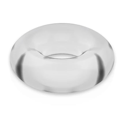 Klarer durchsichtiger silikon-penisring powering super flexibel und widerstandsfähig 4,5 cm donut-form