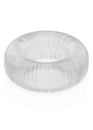 Klarer transparenter penisring powering super flexibel mit gerippter struktur 4,5 cm pr07