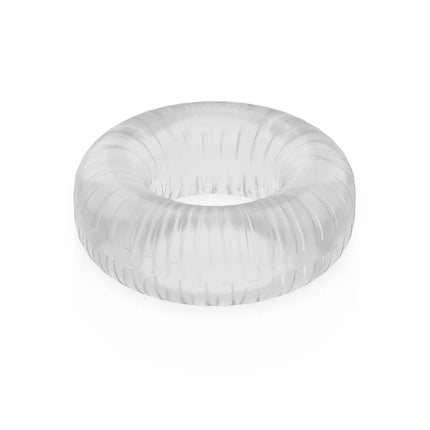 Klarer transparenter penisring powering super flexibel mit gerippter struktur 4,5 cm pr07