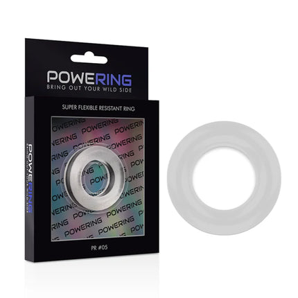 Transparenter, super flexibler und widerstandsfähiger penisring 4,8 cm von powering aus hochwertigem material