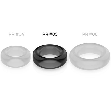 Schwarzer translucenter silikon penisring powering super flexibel und widerstandsfähig 4,8 cm pr05