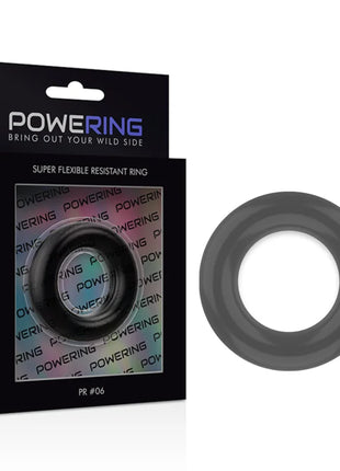 Grauer silikon penisring powering mit super flexiblem design und dezenten konzentrischen rillen, 5,5 cm lang