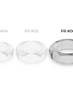 Klarer, facettierter power ring penisring 5,5 cm mit super flexiblem, widerstandsfähigem glas und polierter oberfläche