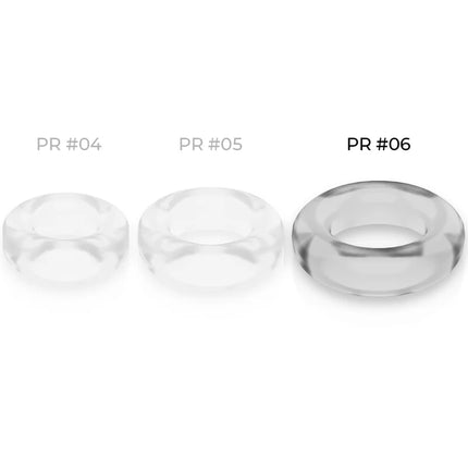 Klarer, facettierter power ring penisring 5,5 cm mit super flexiblem, widerstandsfähigem glas und polierter oberfläche