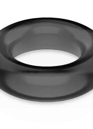 Schwarzer silikon peniskring powering mit glatter glänzender oberfläche und gleichmäßiger dicke